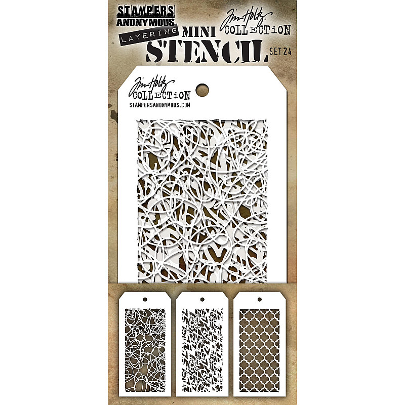 Tim Holtz Mini Layering Stencil Set #24