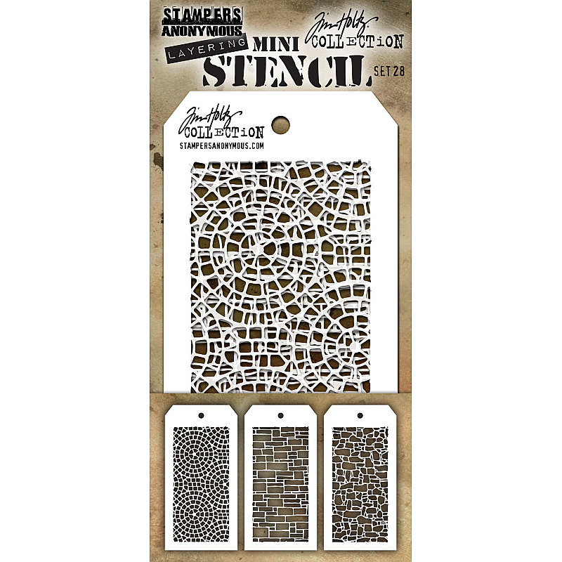 Tim Holtz Mini Layering Stencil Set #28