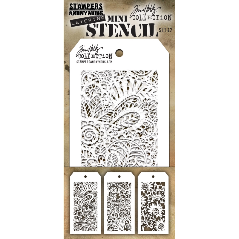 Tim Holtz Mini Layering Stencil Set #47