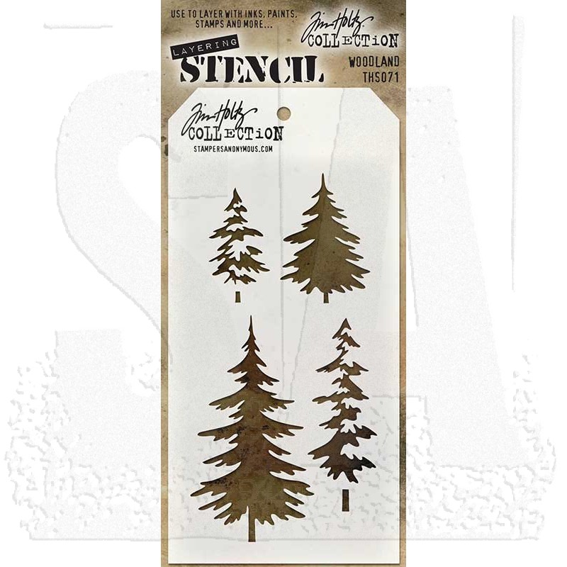 Tim Holtz Layering Stencil - Woodland