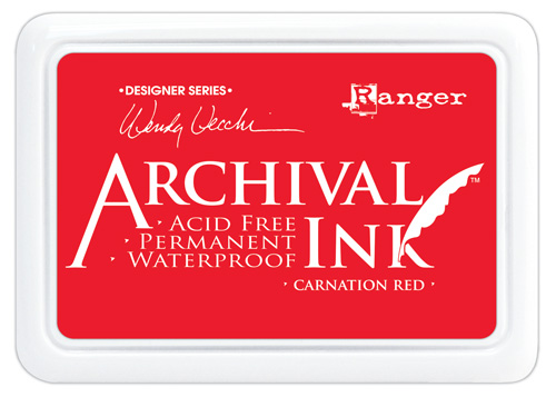 Archival Ink Pad Carnation Red