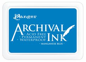 Ranger Archival Ink Pad - Manganese Blue