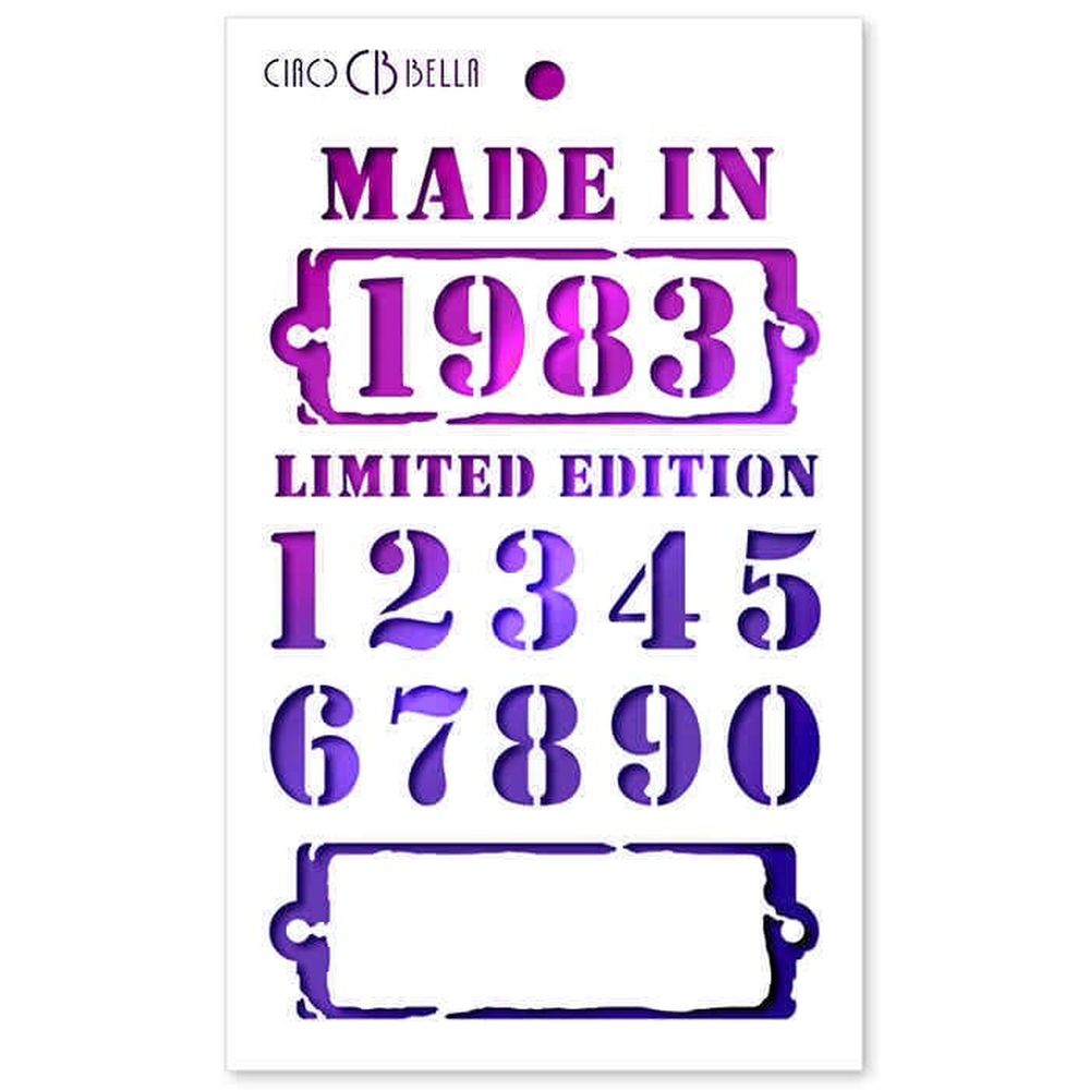 Ciao Bella Paper - Limited Edition 5"x8" Stencil