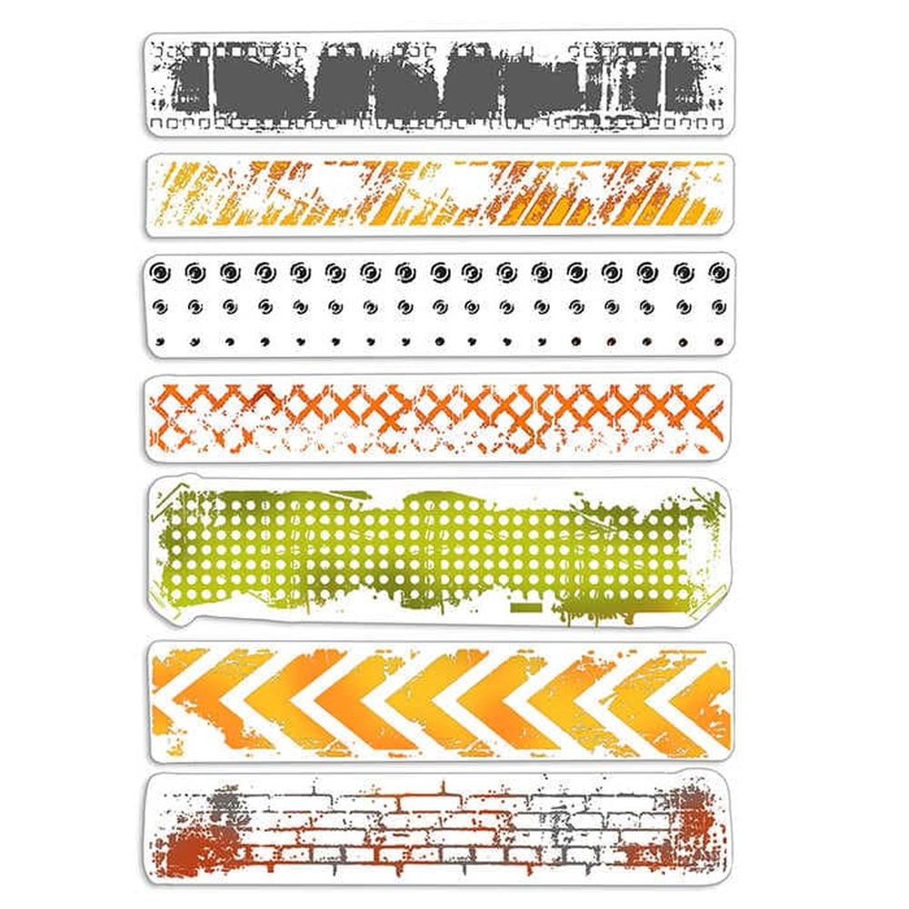 Ciao Bella Paper - Urban Borders 4"x6" Stamp Set