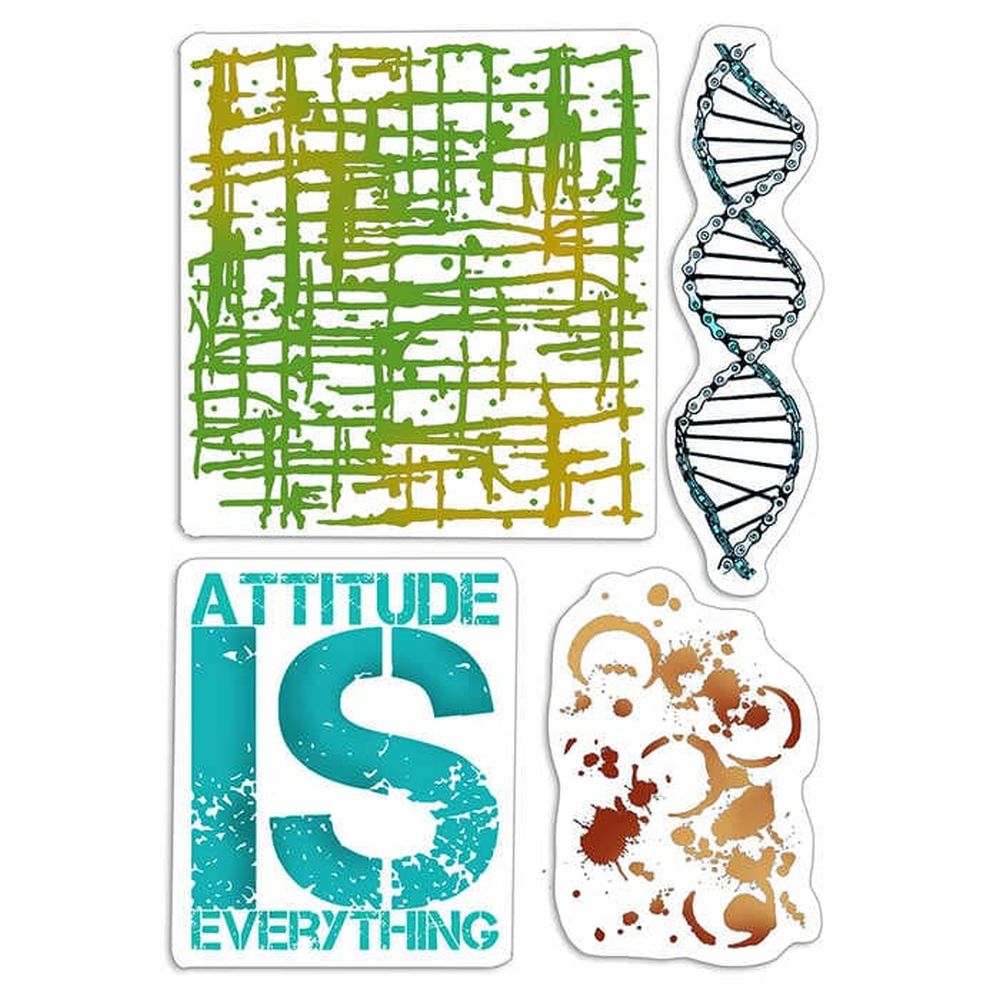 Ciao Bella Paper - Attitude Is Everything 4"x6" Stamp Set