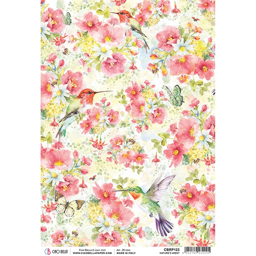 Ciao Bella Paper - Nature's Mist A4 rice paper (SINGLE Sheet)