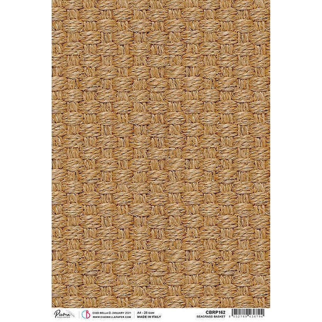 Ciao Bella Paper - Seagrass Basket A4 Rice Paper (Single Sheet)
