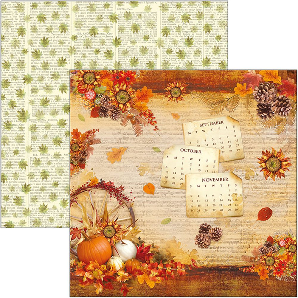 Ciao Bella Paper - The Sound of Autumn 12"x12" (x12)