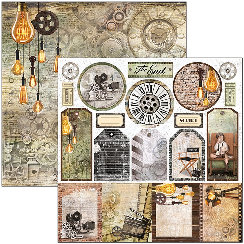 12"x12" Sheets x12 Modern Times Tags