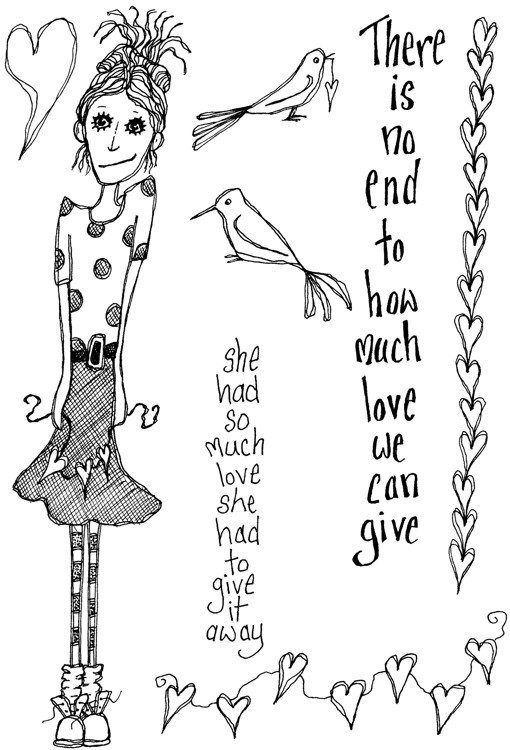 Lindsay Mason How Much Love stamp set