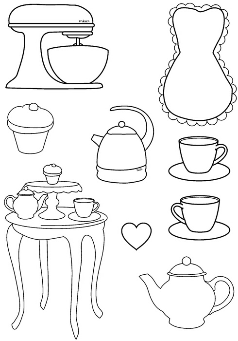 Sarah Hurley Time for Tea stamp set