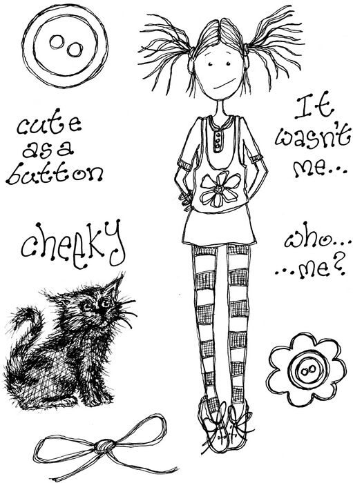 Lindsay Mason Cute as a Button stamp set