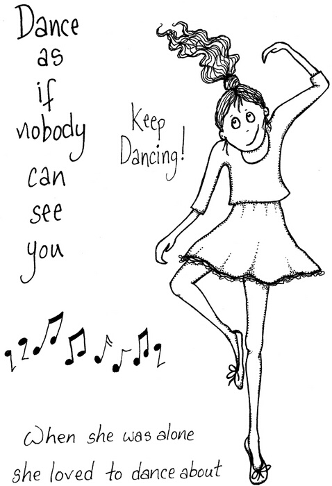 Lindsay Mason Keep Dancing stamp set