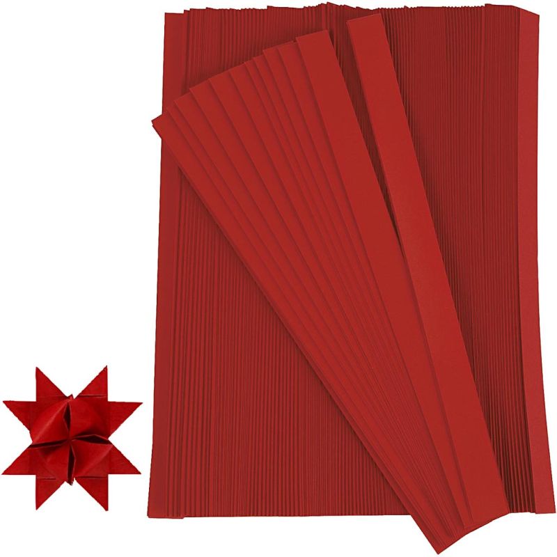 Creativ - Paper Stars - Red Strips (500pcs)