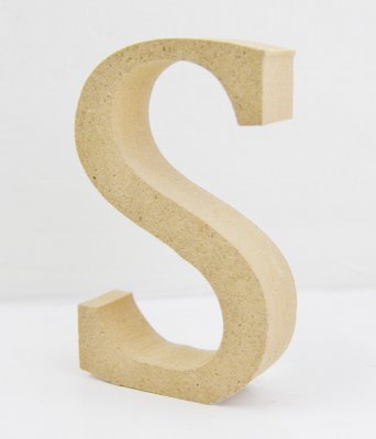 Creativ - Wooden Letter S - 8cm