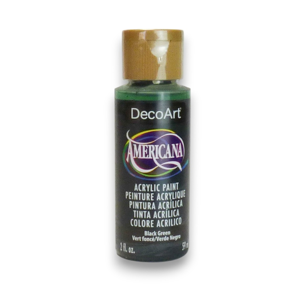 DecoArt Americana Acrylic - Black Green (2oz)