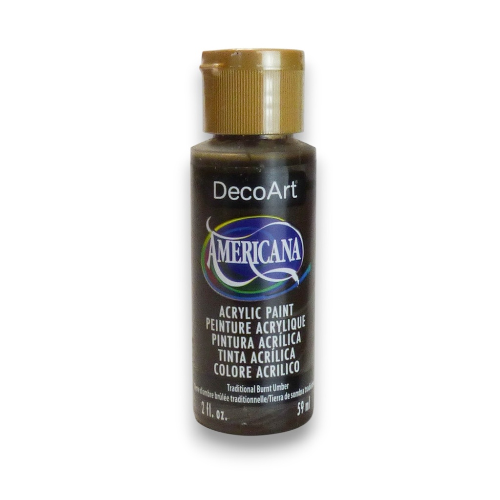 DecoArt Americana Acrylic - Traditional Burnt Umber (2oz)