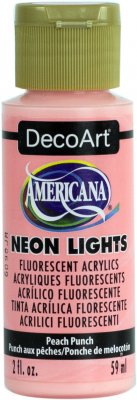 DecoArt Americana NEON Acrylic - Peach Punch (2oz)