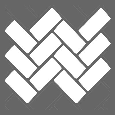 DecoArt Brick Herringbone 18"x18" Stencil