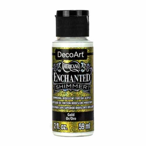 DecoArt Enchanted Iridescent Shimmer Topcoat 2oz - Gold 