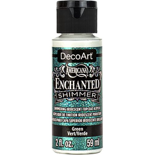 DecoArt Enchanted Iridescent Shimmer Topcoat 2oz - Green 