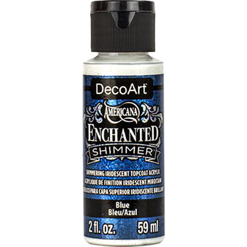 DecoArt Enchanted Iridescent Shimmer Topcoat 2oz - Blue
