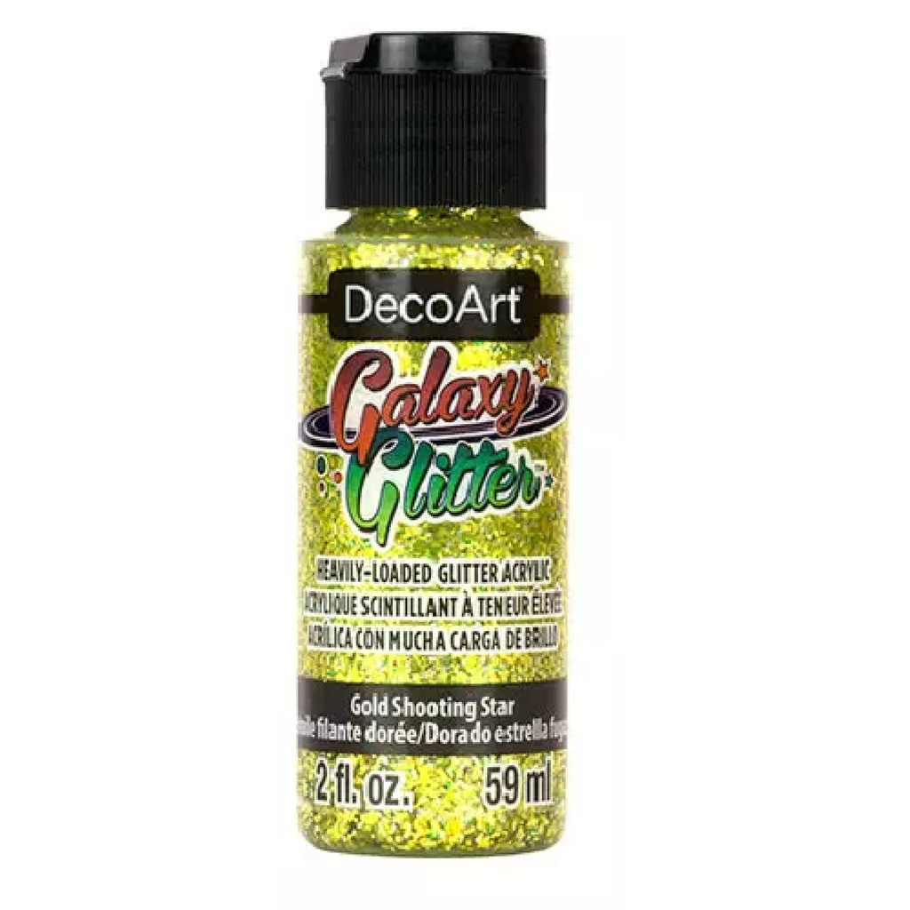 DecoArt Galaxt Glitter Acrylic Paint - Gold Shooting Star