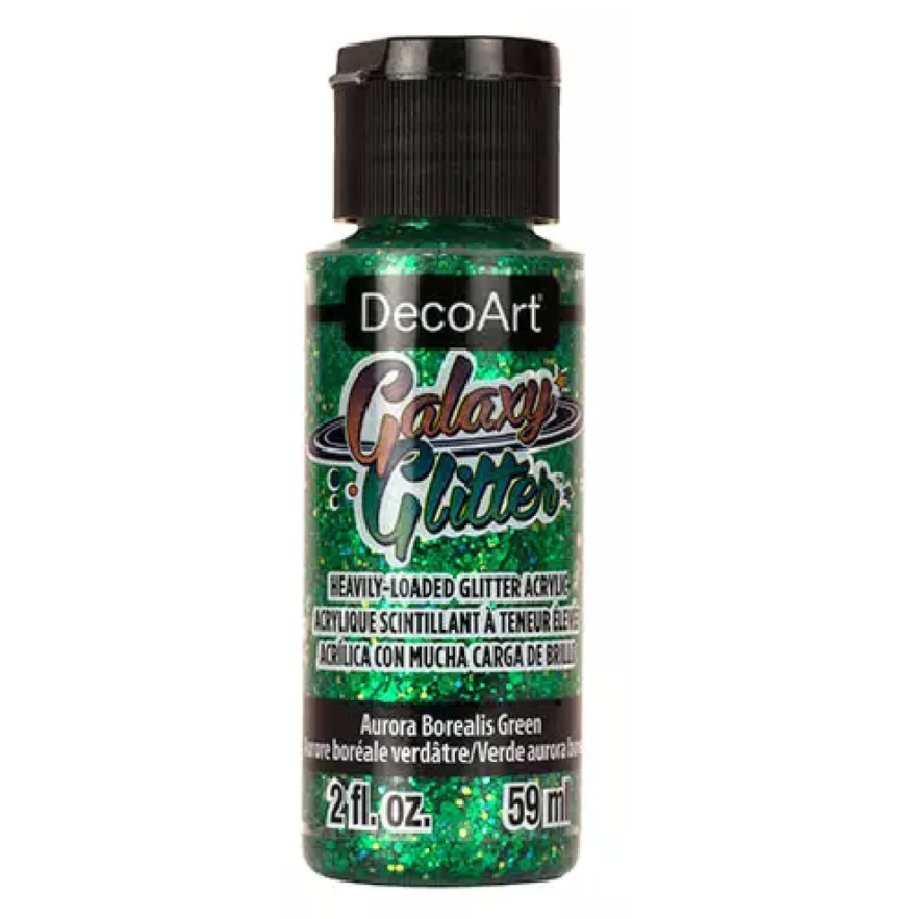 DecoArt Galaxy Glitter Acrylic Paint - Aurora Borealis Green 
