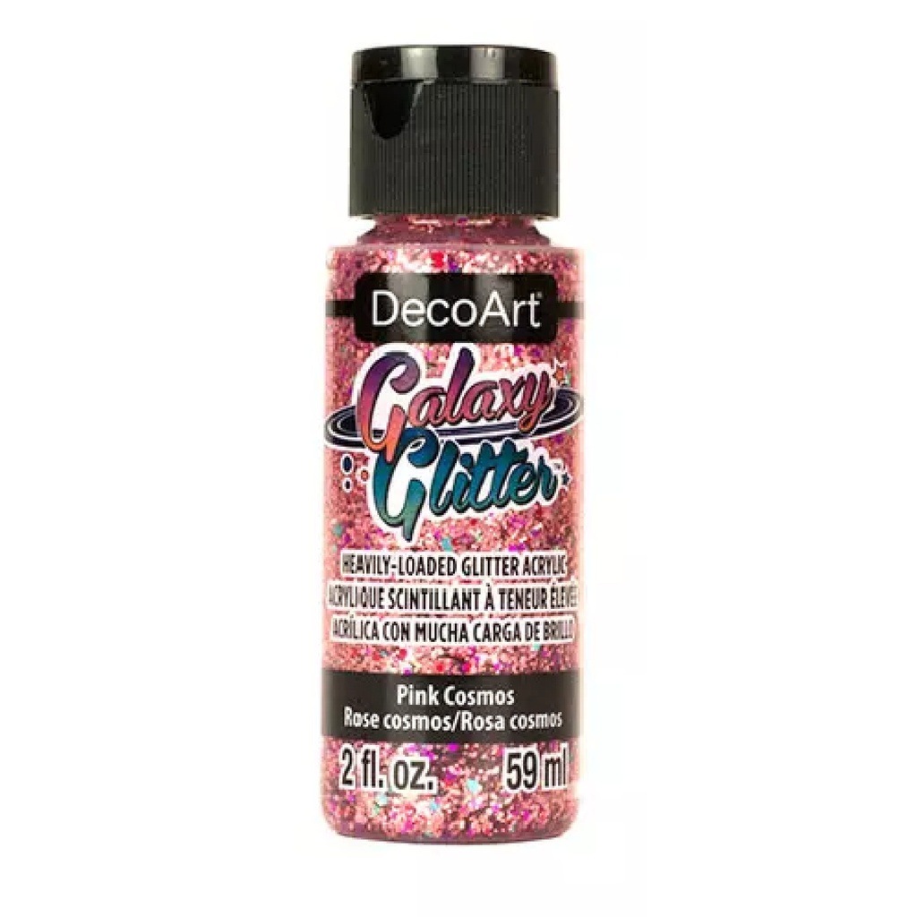 DecoArt Galaxy Glitter Acrylic Paint - Pink Cosmos
