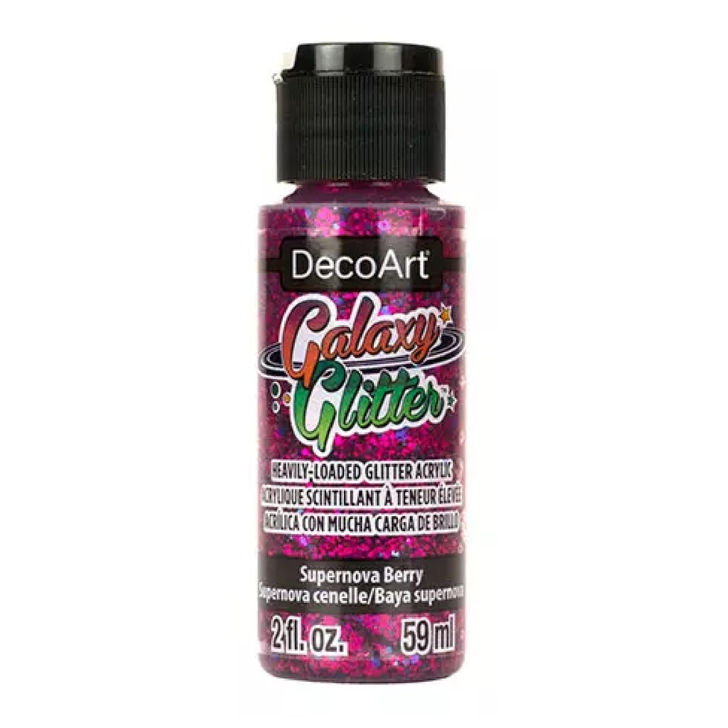 DecoArt Galaxy Glitter Acrylic Paint - Supernova Berry