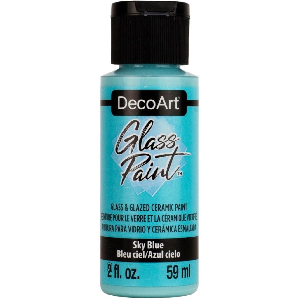 DecoArt Glass Paint - Sky Blue (2oz)