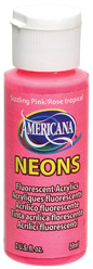 DecoArt Americana NEON Acrylic - Sizzling Pink (2oz)