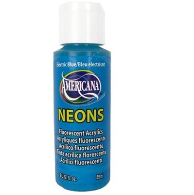 DecoArt Americana NEON Acrylic - Electric Blue (2oz)