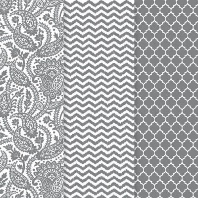 Silver Trends Decoupage Paper