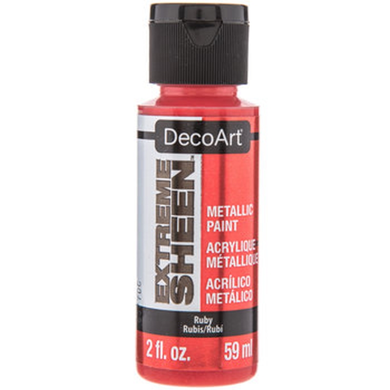 DecoArt Extreme Sheen Metallic Paint - Ruby (2oz)