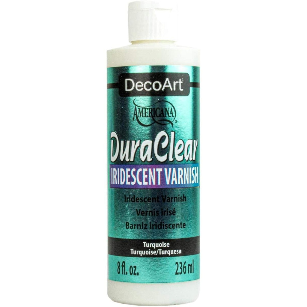 DecoArt DuraClear Iridescent Turquoise 8oz