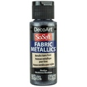 DecoArt SoSoft Metallic Fabric Paint 2oz - Obsidian 