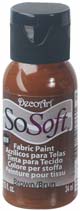 DecoArt SoSoft Fabric Paint 1oz - Brown