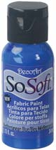 DecoArt SoSoft Fabric Paint 1oz - Mediterranean Blue 