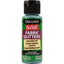 DecoArt SoSoft Glitter Fabric Paint 2oz - Green Twinkle 