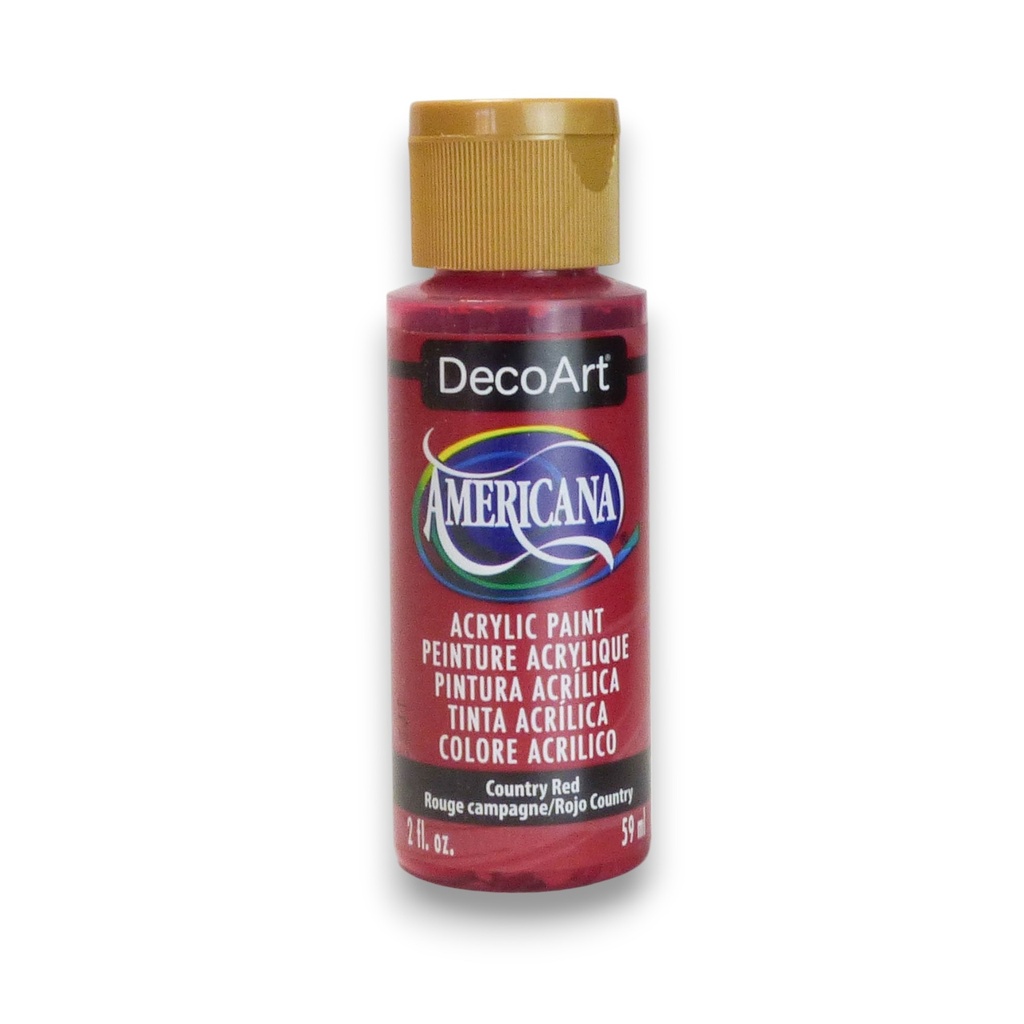 DecoArt Americana Acrylic - Country Red (2oz)