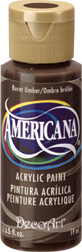 DecoArt Americana Acrylic - Burnt Umber (2oz)