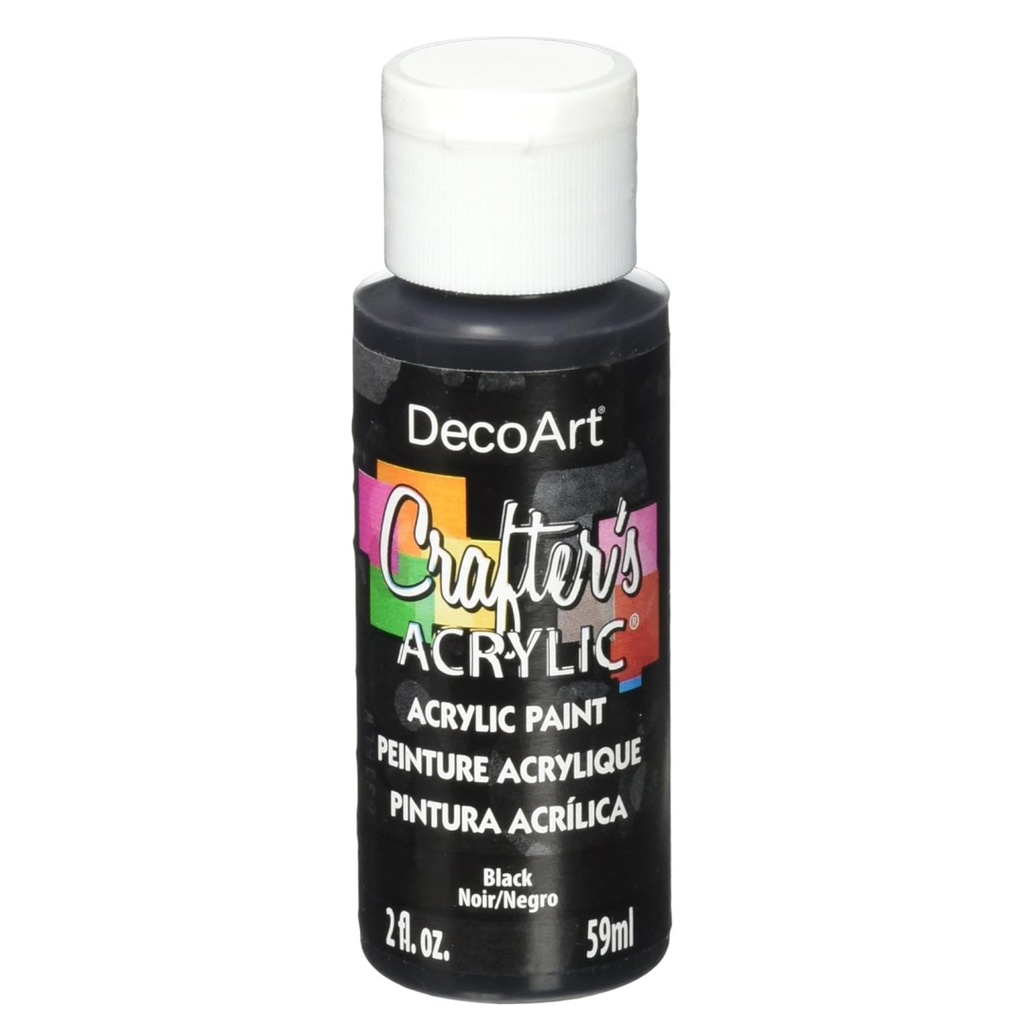 DecoArt Crafter's Acrylic - Black (2oz)