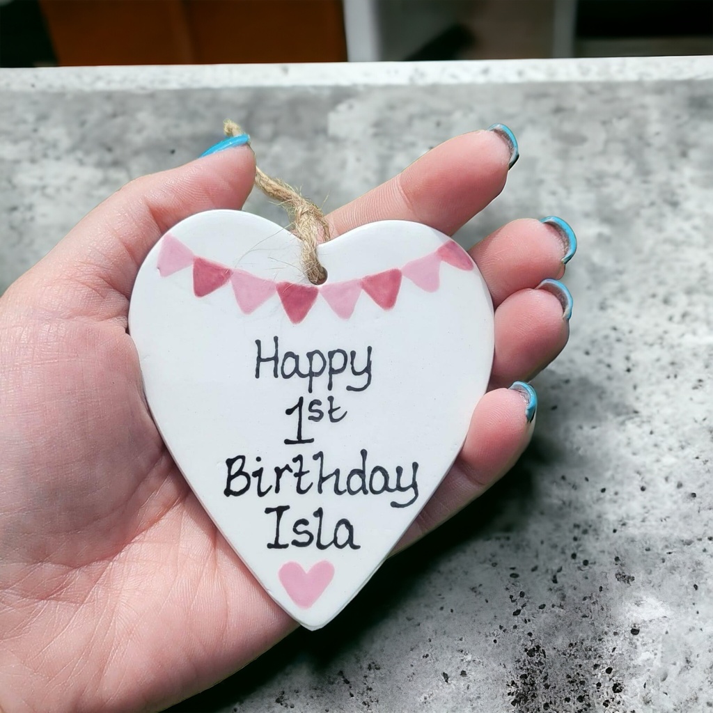 Heart Ornament or Flat Tree Decoration (carton of 12)