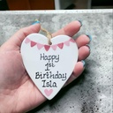 Heart Ornament or Flat Tree Decoration (carton of 12)