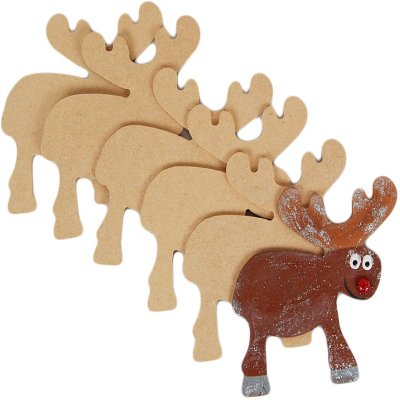 Pronty Crafts - MDF Reindeer (6pcs)