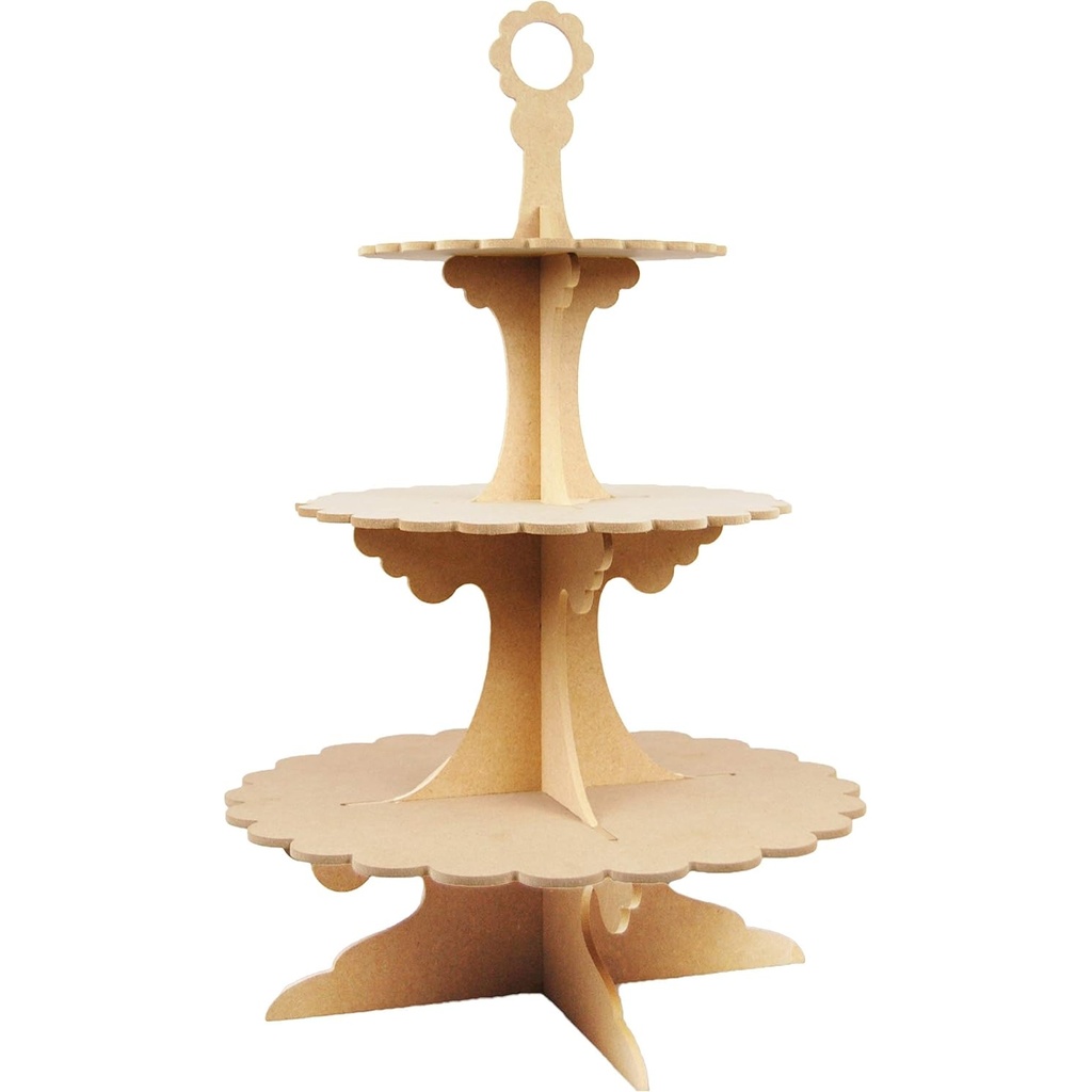 Pronty Crafts - MDF 3 Tier Cake Stand 