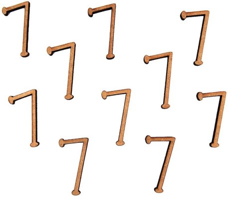 Pronty Crafts - MDF Number 7 - 2.8cm (10pk)