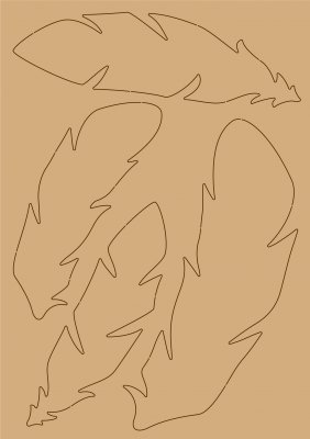 Feathers with 2 backboards