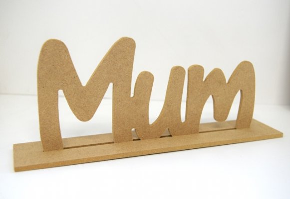 Pronty Crafts - MDF Word Mum & Base